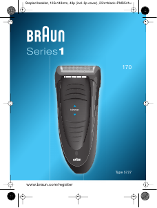 Bruksanvisning Braun 170 Series 1 Rakapparat