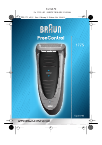 Manual de uso Braun 1775 FreeControl Afeitadora