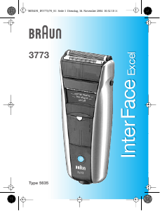 Kullanım kılavuzu Braun 3773 InterFace Excel Tıraş makinesi