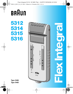 Manual Braun 5312 Flex Integral Máquina barbear