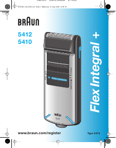 Kullanım kılavuzu Braun 5412 Flex Integral+ Tıraş makinesi