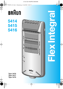 Bedienungsanleitung Braun 5414 Flex Integral Rasierer