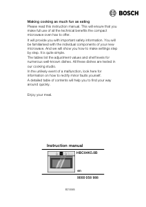 Használati útmutató Bosch HBC84K550B Kemence