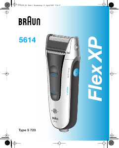 Bruksanvisning Braun 5614 Flex XP Rakapparat