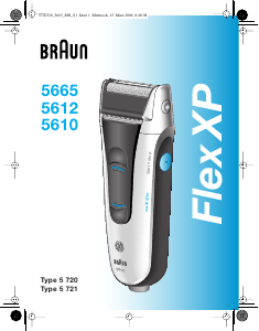 Manual Braun 5665 Flex XP Máquina barbear