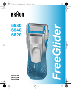 Bruksanvisning Braun 6640 FreeGlider Rakapparat