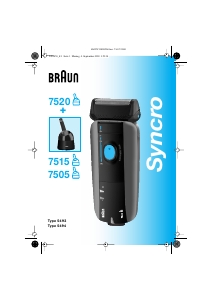Kullanım kılavuzu Braun 7505 Syncro Tıraş makinesi