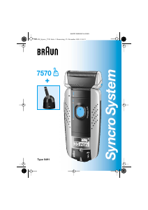 Manual Braun 7570 Syncro System Shaver
