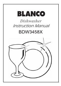 Manual Blanco BDW3458X Dishwasher