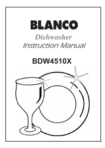 Manual Blanco BDW4510X Dishwasher