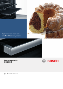 Mode d’emploi Bosch HBN239E5 Four