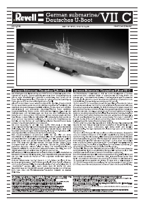 Mode d’emploi Revell set 05015 Ships U-Boot Type VIIC