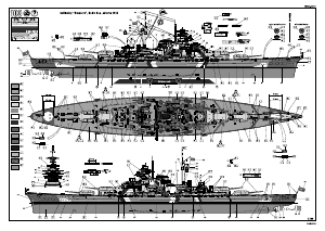 Manual Revell set 05040 Ships Bismarck