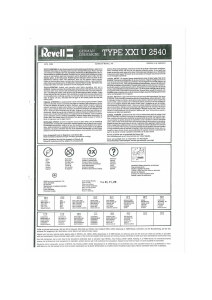 Manual de uso Revell set 05078 Ships U-Boot Type XXI