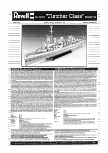 Bedienungsanleitung Revell set 05091 Ships Fletcher Class Destroyer