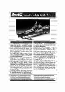 Handleiding Revell set 05092 Ships U.S.S. Missouri