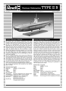 Bedienungsanleitung Revell set 05115 Ships U-Boot Type IIB