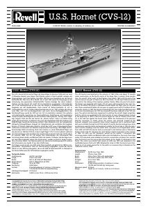 Bedienungsanleitung Revell set 05121 Ships U.S.S. Hornet