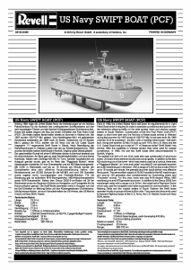 Brugsanvisning Revell set 05122 Ships Swiftboat
