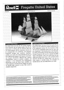 Manual de uso Revell set 05406 Ships Fregate U.S.S. United States