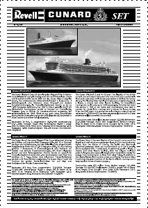 Mode d’emploi Revell set 05712 Ships Cunard Line