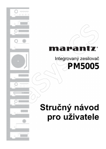 Manuál Marantz PM5005 Zesilovač