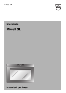 Manuale V-ZUG Miwell SL Microonde