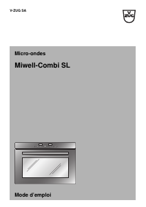 Mode d’emploi V-ZUG Miwell-Combi SL Micro-onde