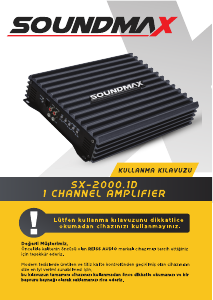 Kullanım kılavuzu Soundmax SX-2000.1D Oto amplifikatörü