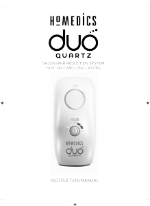 Manual Homedics HH-390 Duo Quartz IPL Device