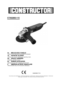 Bedienungsanleitung Constructor CTAG900-115 Winkelschleifer