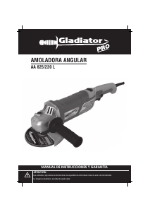 Manual de uso Gladiator Pro AA 825/220 L Amoladora angular