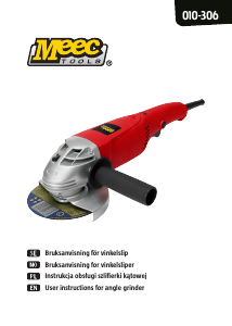 Manual Meec Tools 010-306 Angle Grinder