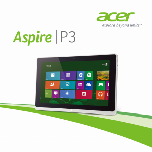 Руководство Acer Aspire P3-131 Ноутбук