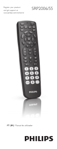 Manual Philips SRP2006 Remote Control