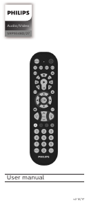 Manual Philips SRP9348D Remote Control