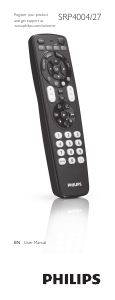 Manual Philips SRP4004WM Remote Control