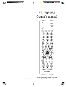 Manual Philips SRU5050 Comando remoto