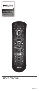 Manual Philips SRP9263C Remote Control