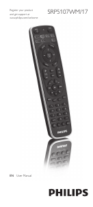 Manual Philips SRP5107WM Remote Control