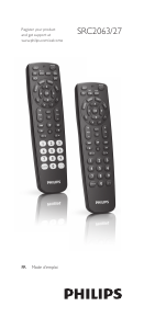 Mode d’emploi Philips SRC2063WM Télécommande