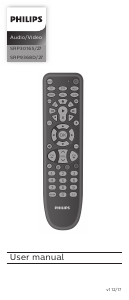 Manual Philips SRP3016S Remote Control