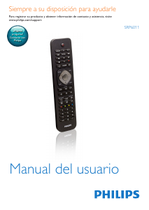 Manual de uso Philips SRP6011 Control remoto