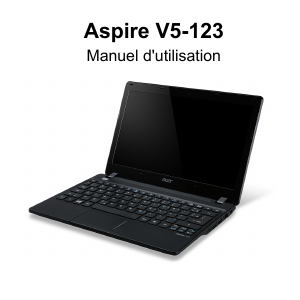 Mode d’emploi Acer Aspire V5-123 Ordinateur portable