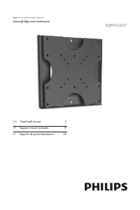 Manual de uso Philips SQM4122 Soporte de pared