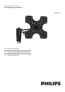 Manual de uso Philips SQM4512 Soporte de pared