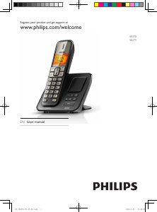 Handleiding Philips SE2702B Draadloze telefoon