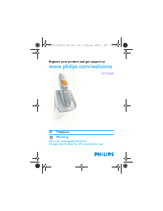 Handleiding Philips DCTG2451S Draadloze telefoon
