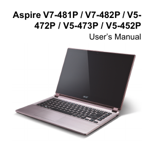 Manual Acer Aspire V5-452G Laptop