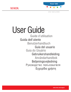 Manual de uso Xerox Phaser 6360 Impresora